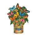 3D Pop-Up Flower Bouquet Greeting Card - Flower Butterfly