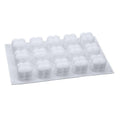 3D Silicone Candle Mould - 15 Cube Tray, Small, 26.6cm x 16.4cm (Style 17)