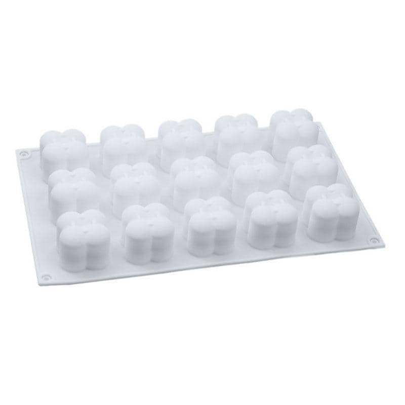 3D Silicone Candle Mould - 15 Cube Tray, Small, 26.6cm x 16.4cm (Style 17)