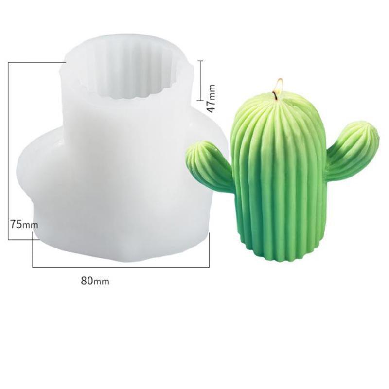 3D Silicone Candle Mould - Cube, Large 82 x 82 x 62 mm (Style 2) - view 4