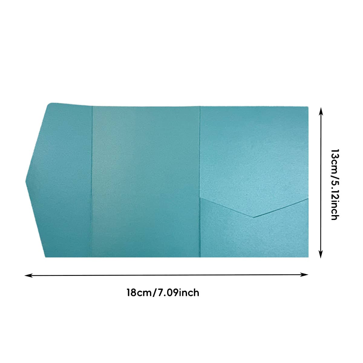 3D Tri-Fold Wedding Invitation Envelopes, Pack of 20 - Orange - view 4
