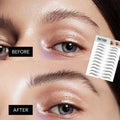 3D Waterproof Eyebrow Tattoo Stickers, Hair-Like Natural Brows - Black (E13) - view 6
