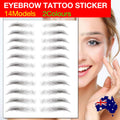 3D Waterproof Eyebrow Tattoo Stickers, Hair-Like Natural Brows - Black (E16) - view 2