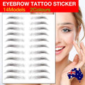 3D Waterproof Eyebrow Tattoo Stickers, Hair-Like Natural Brows - Black (E17) - view 2