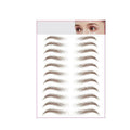 3D Waterproof Eyebrow Tattoo Stickers, Hair-Like Natural Brows - Brown (JY10)