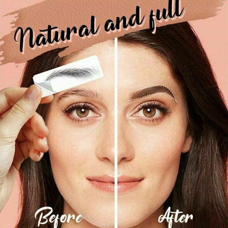 3D Waterproof Eyebrow Tattoo Stickers, Hair-Like Natural Brows - Dark Brown (JY14) - view 5