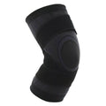 3D Weaving Knee Brace Sleeve with Strap - Black, Size L