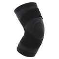 3D Weaving Knee Brace Sleeve with Strap - Black, Size XXL