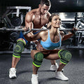 3D Weaving Knee Support Sleeve with Strap - Green and Black, Size L - view 5