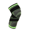 3D Weaving Knee Support Sleeve with Strap - Green and Black, Size S - view 3