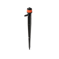 Holman Barbed Drip Irrigation PC Emitter on Spike 5 Pack - Black & Orange Plastic