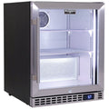 Schmick 89L bar fridge - Stainless steel trim, matte black body, right-hinged - SK86R-HD