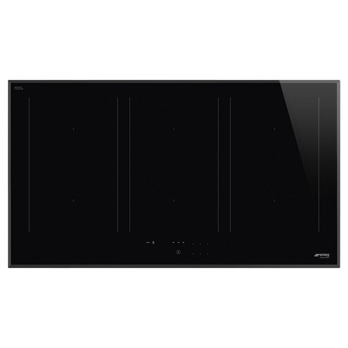 Smeg 90cm Universale 6 Zone Induction Cooktop - 3 Flexible Zones, Auto-vent 2.0, Grill Function - SAI3964B