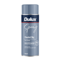 Dulux 340g Clouded Sky Flat Spray Paint, Matte Finish, Indoor