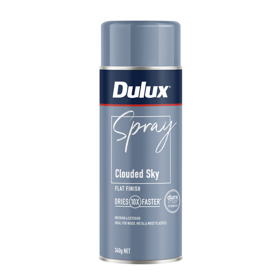 Dulux Spray Paint 340g Flat Clouded Sky - Fast Drying - Self-Priming - SuperSaverAU - view 1