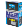 Titan 32mm Electro Galvanised Straight Collated Nail C Brads Pack 4000 - 16 Gauge - Durable - Chisel Point - SuperSaverAU - view 3