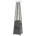 Havana Outdoors Gas Pyramid Patio Heater - LPG, Real Flame Glass Tube, Push-Button Ignition - 10004936