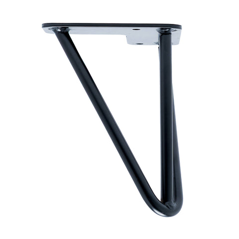 Taskmaster 150 x 10mm Matte Black Hairpin Steel Table Leg