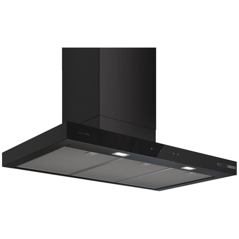 Bosch Series 6 90cm canopy rangehood - Matt black - Smart Hood Automatic, touch controls - DWB97DN65A