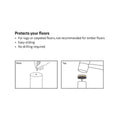 Surface Gard Nail On Slide Glides - 22mm - Rubber - Easy Installation - 8 Pack - SuperSaverAU - view 3