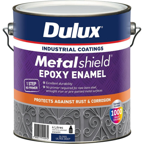 Dulux Metalshield Epoxy Enamel Gloss Paint 4L Ultra Deep Durable - SuperSaverAU - view 1