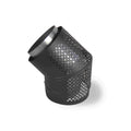 Scandia 45 Degree Rear Facing Bend Flue Kit Black Mesh 304 Stainless Steel