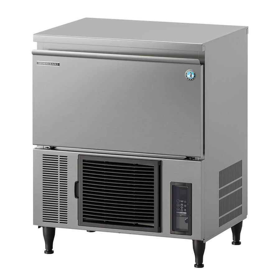 Hoshizaki self-contained cube ice maker with drain pump - up to 42kg/day - stainless steel - IM-45CPE-28-F