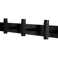 Adoored 4 Hook Rack - Black Knurled - 400mm - Durable Steel - Easy Install - SuperSaverAU - view 3