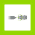 Antsig F59 Crimp Connector RG6 Cable Heavy Gauge - 5mm x 21mm - Reliable Coaxial Connection - SuperSaverAU - view 2