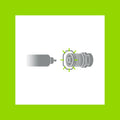 Antsig F59 Crimp Connector for RG6 Heavy Gauge Coaxial Cable