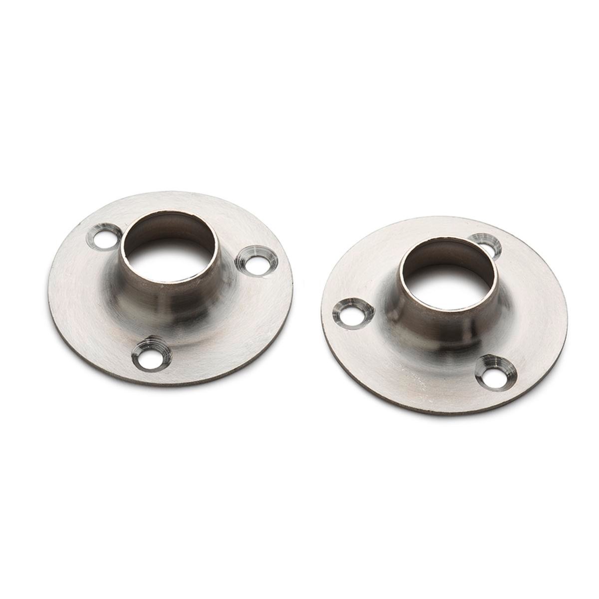 Sandleford 16mm Stainless Steel Round Flange Fitting Rod 2 Pack - 47mm x 13mm - SuperSaverAU - view 1
