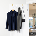 Mode 4 Over Door Hanger - 4 Brushed Brass Hooks - 450mm x 70mm - White Board - SuperSaverAU - view 2
