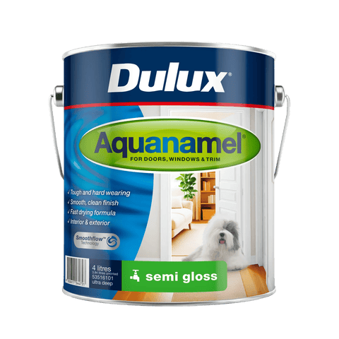 Dulux 4L Aquanamel Semi Gloss Enamel Paint Ultra Deep