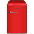 Husky 118L retro style bar fridge - red, 12L freezer compartment, adjustable shelves - HUSRET135RDHU