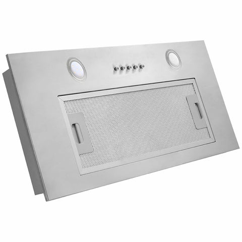 Omega 52cm Undermount Rangehood - Stainless Steel - 700m³/h - Dual LED Lights - ORU50XL