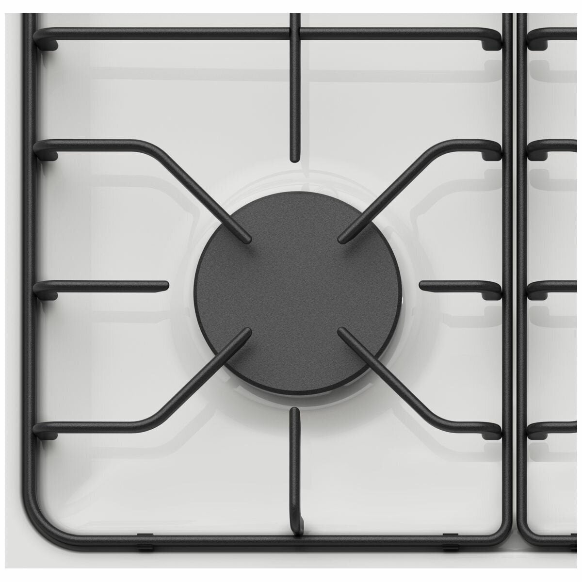 Westinghouse 60cm 4 Burner Gas Cooktop - White Enamel, Wok Burner, Flame Failure Device - WHG640WC