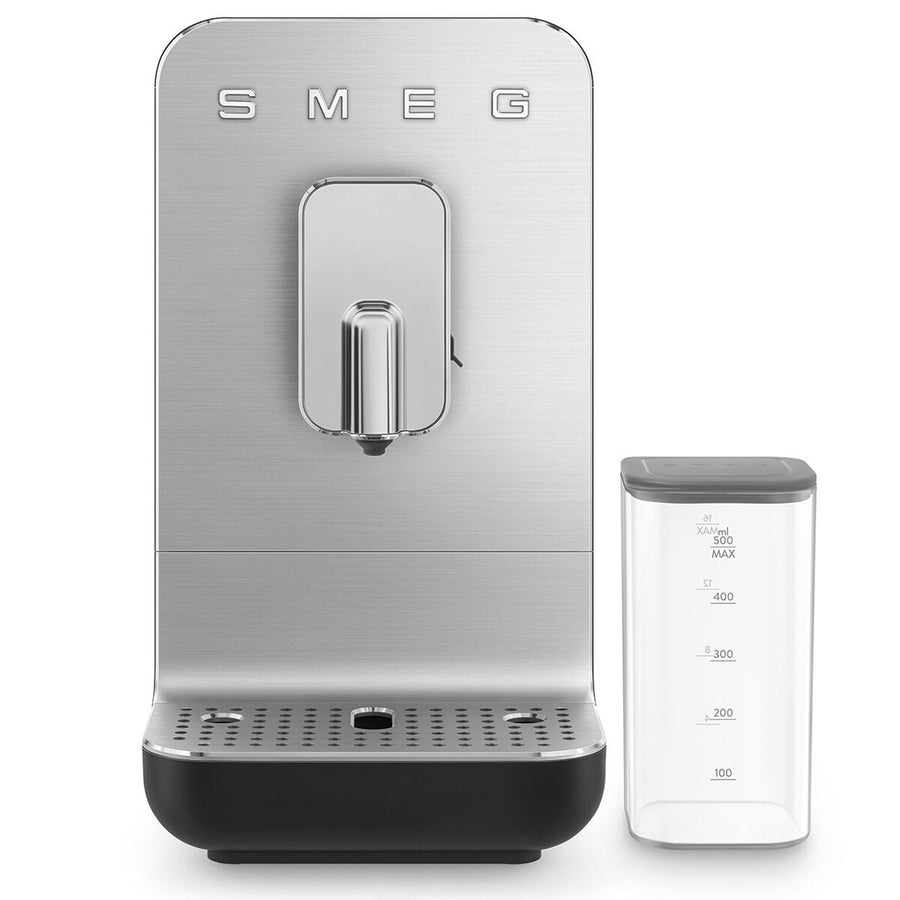 Smeg Automatic Coffee Machine with AutoMilk - 19-Bar Pump, Quick Clean, Black - BCC13BLMAU
