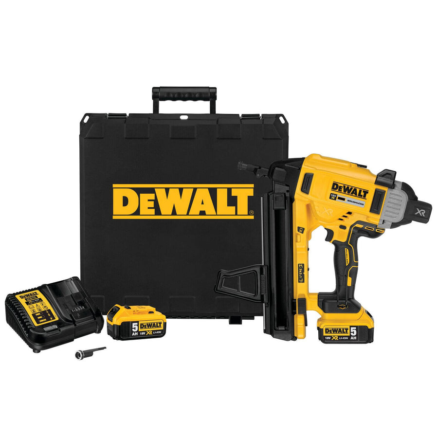 DeWALT 18V XR Li-ion Cordless Concrete Angled Nailer Kit DCN890P2-XE