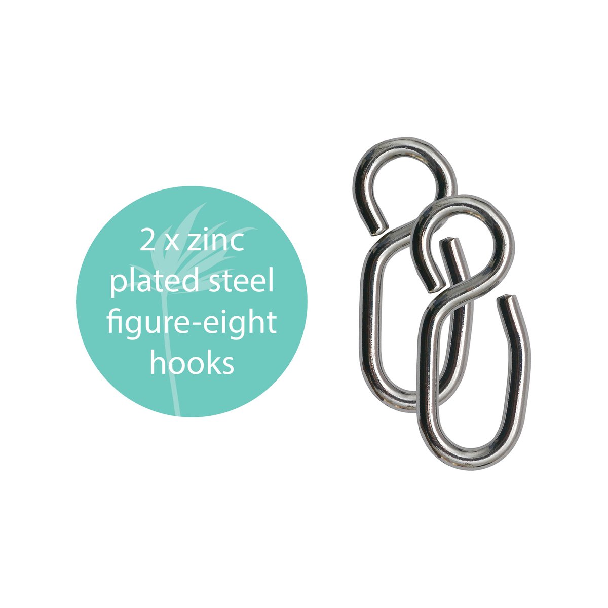Two Trees Hammock Temp Hanging Kit - 200kg Zinc Plated Steel - Easy Setup