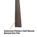 Crescent Nicholson Half Round Second Cut File 200mm 8" - Steel - SuperSaverAU - view 3