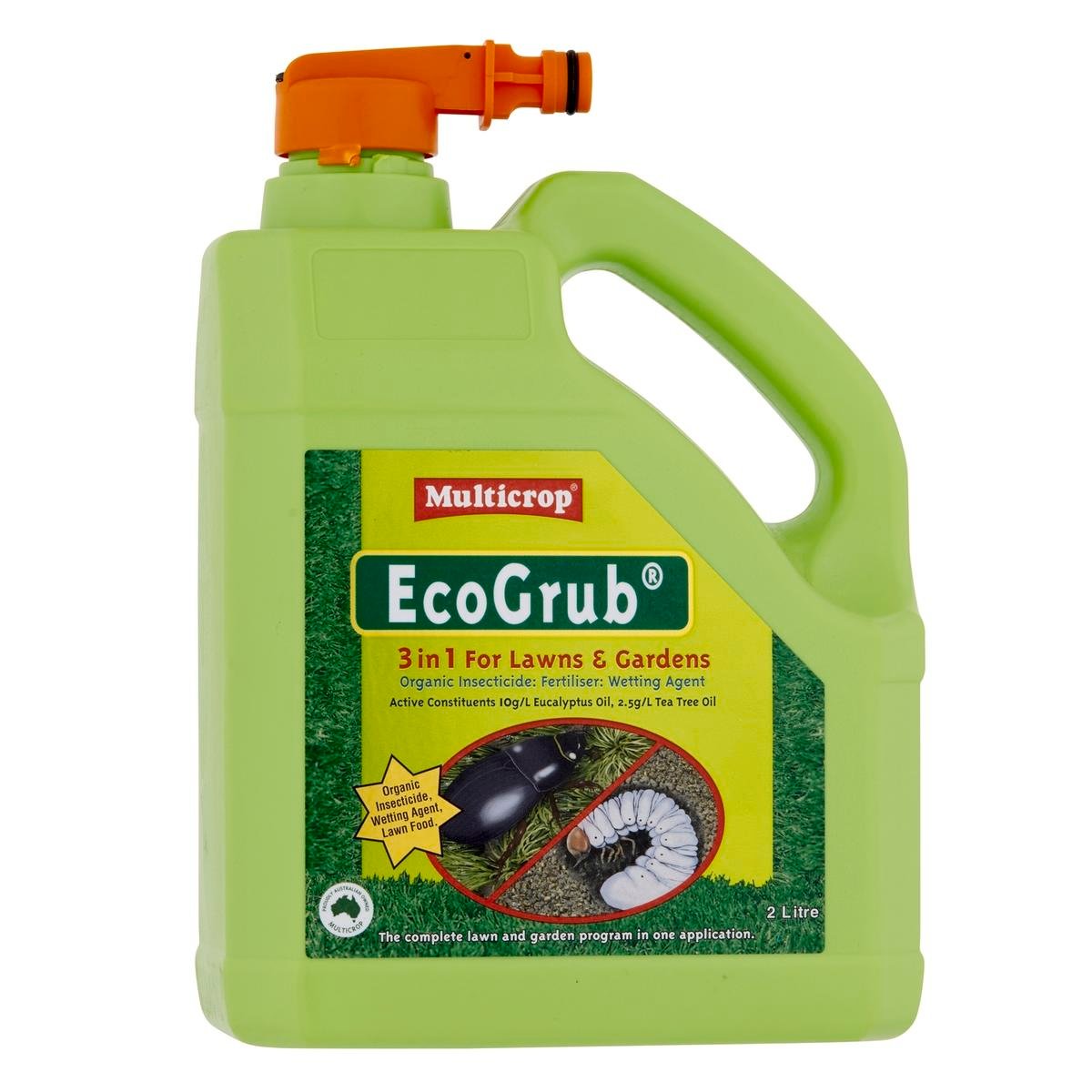 Multicrop EcoGrub - 2L - Plastic Bottle - Insecticide for Lawns - SuperSaverAU - view 1