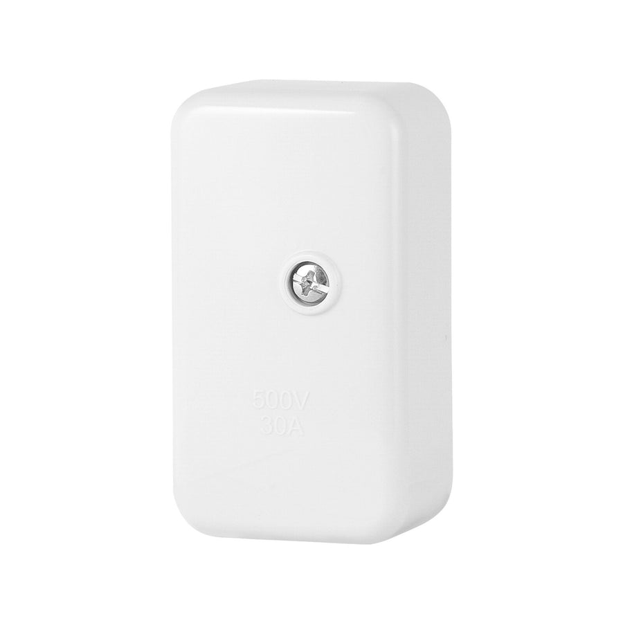 DETA Small Junction Box with 30A Insulated Connectors White Polycarbonate