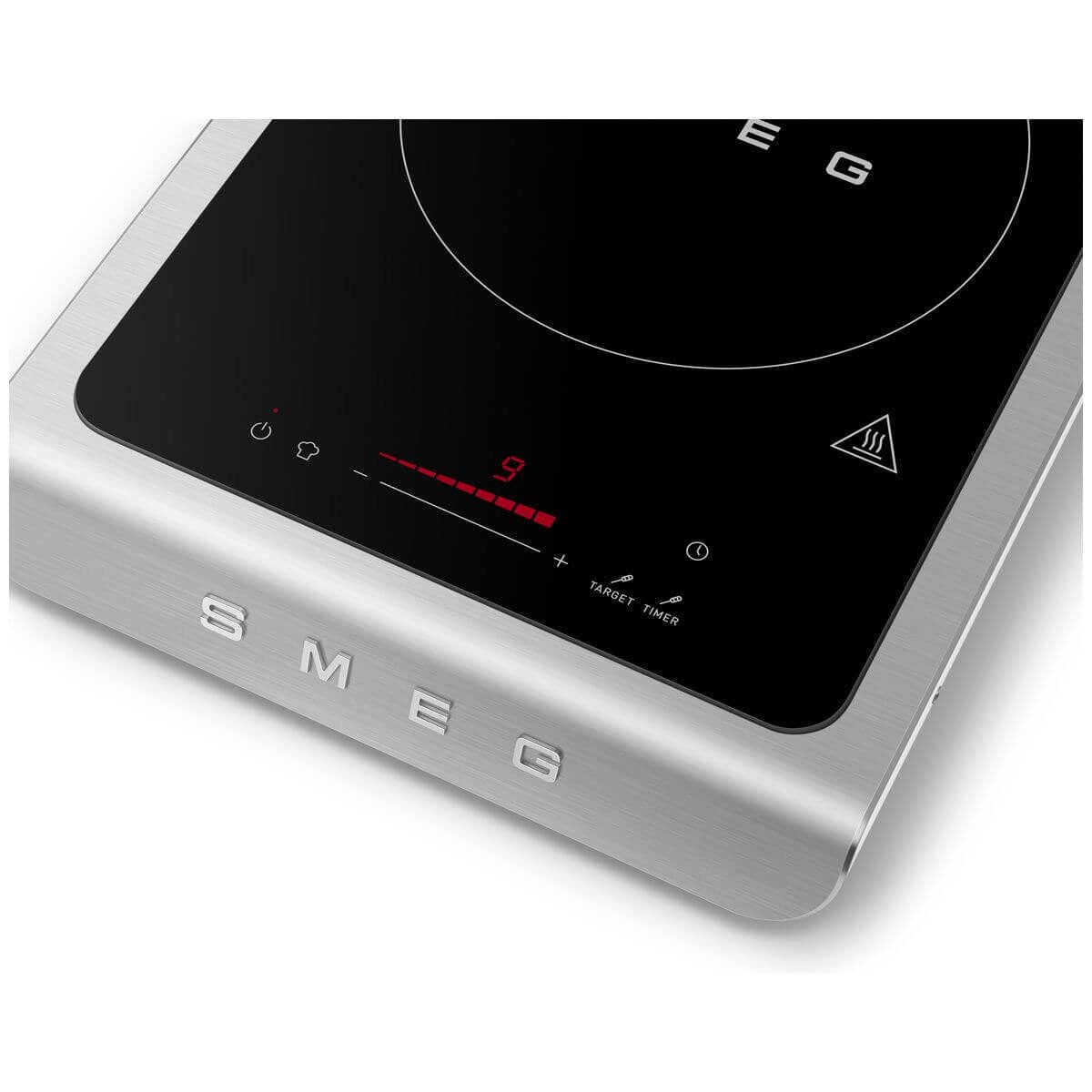 Smeg Portable Induction Hob - Matte White, Temperature Probe, Boost Function - PIC01WHMAU