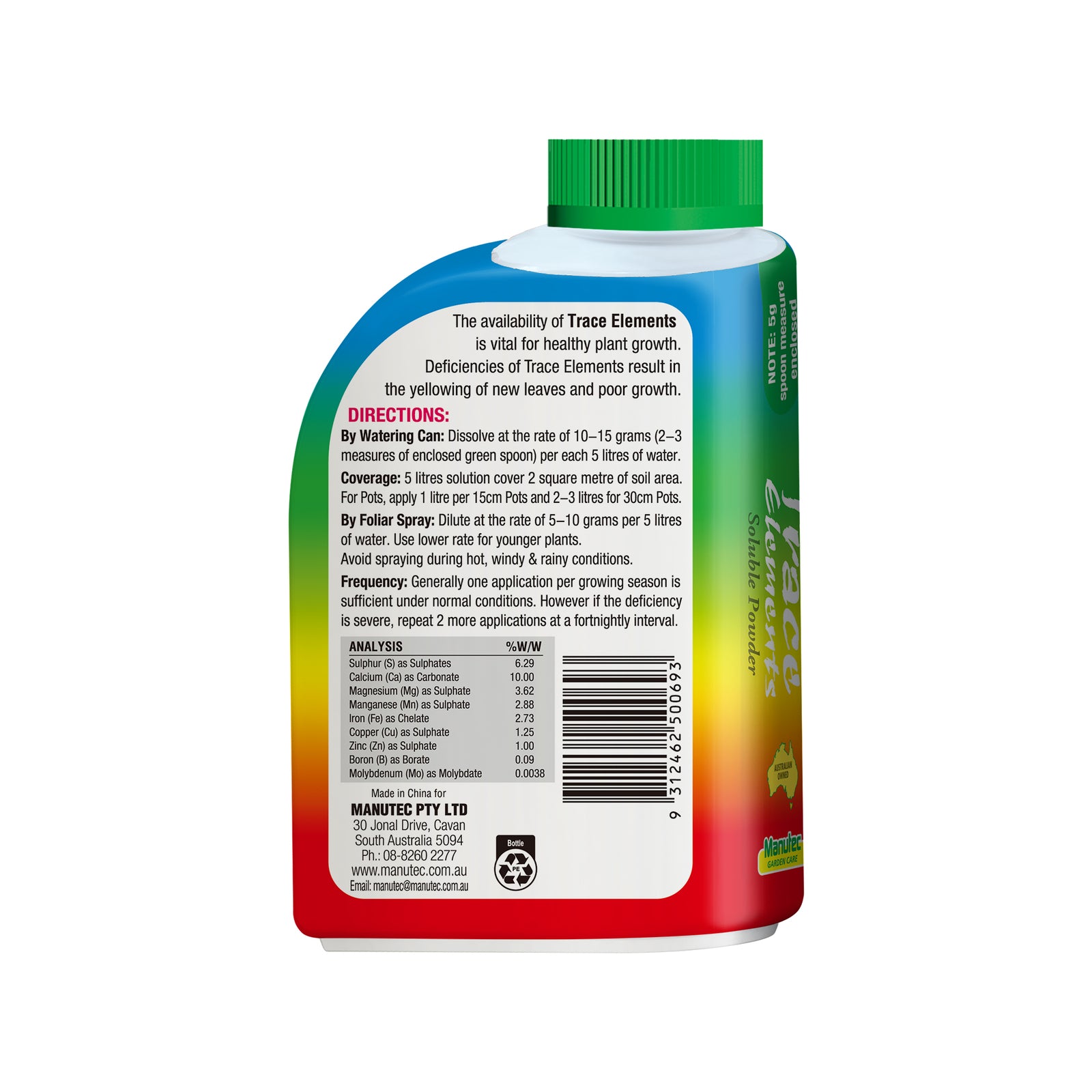 Manutec Trace Element 500g Soluble Powder All-Round Deficiency Corrector