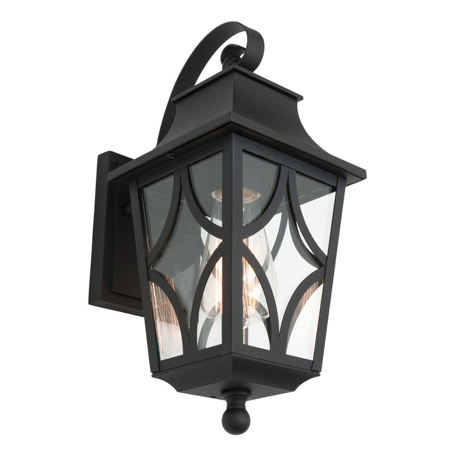 Mercator Maine Exterior Wall Light - Black - 360mm x 150mm x 200mm - SuperSaverAU - view 1
