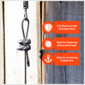 Taskmaster 6mm 316 Stainless Steel Wire Rope Grips 2 Pack - Durable - Anti-Corrosive - SuperSaverAU - view 3