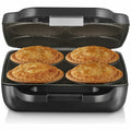 Sunbeam Pie Maker - Extra Deep Plates, Non-Stick, Pastry Cutters Included, Black - PM4800