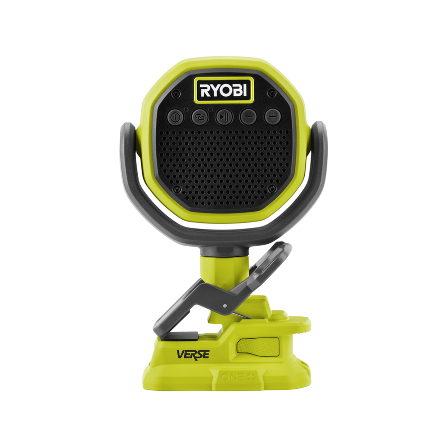 Ryobi 18V ONE+ Clamp Speaker - Portable Bluetooth - 8W - 33 Hours Runtime - SuperSaverAU - view 1