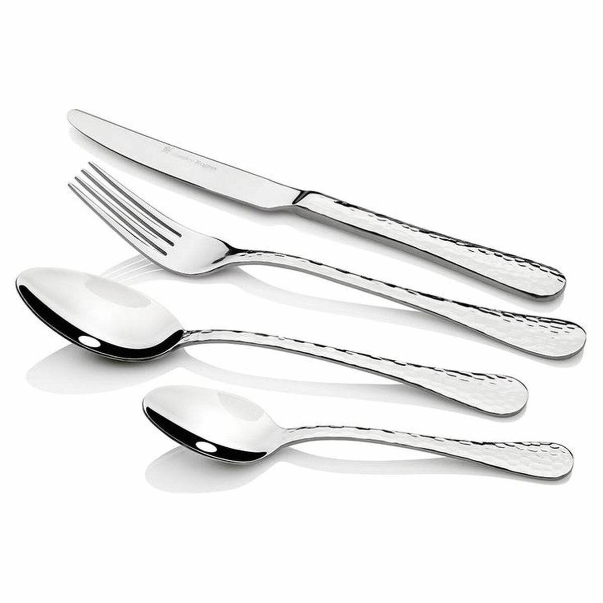 Stanley Rogers Bolero 56 piece cutlery set - mirror hammer finish, setting for eight - 50664