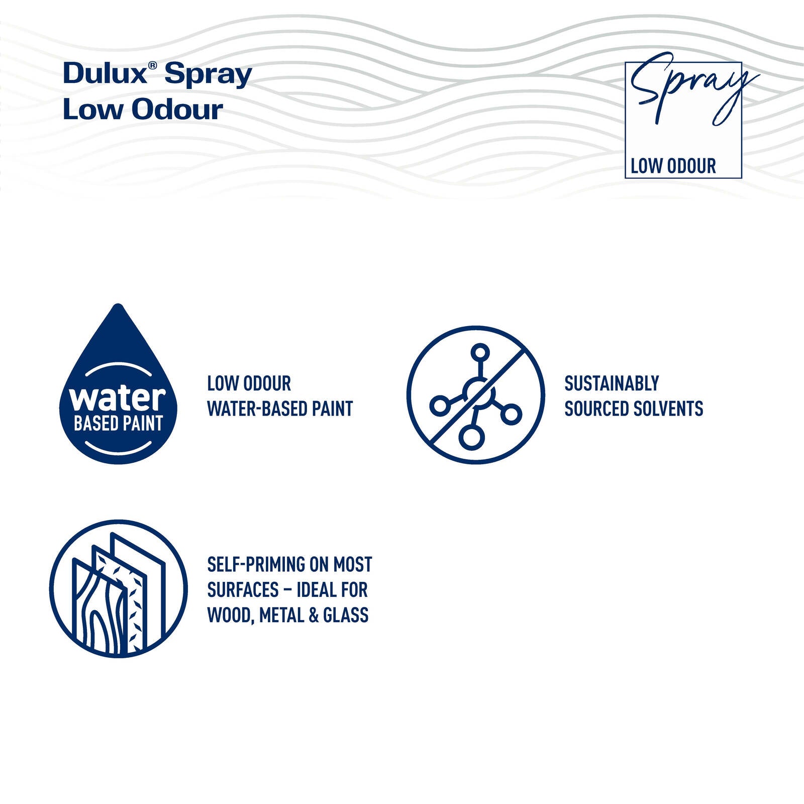 Dulux 310g Magnetic Blue Satin Low Odour Spray Paint, Satin Blue, Indoor & Outdoor